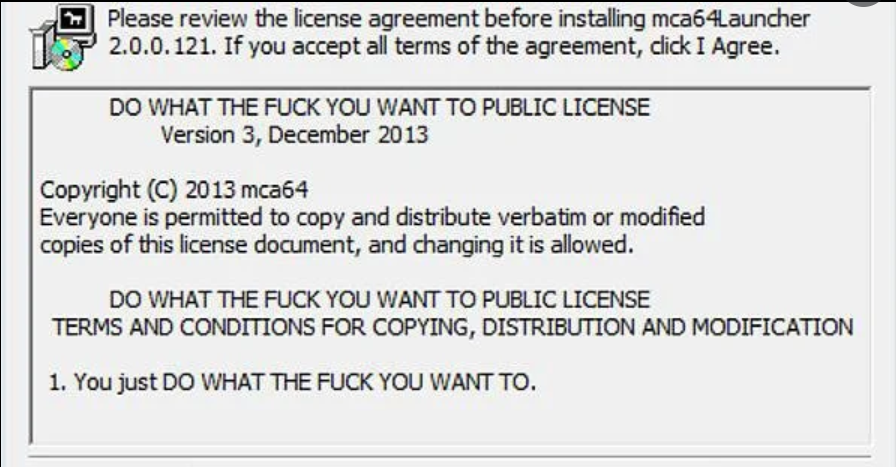 license agreement joke